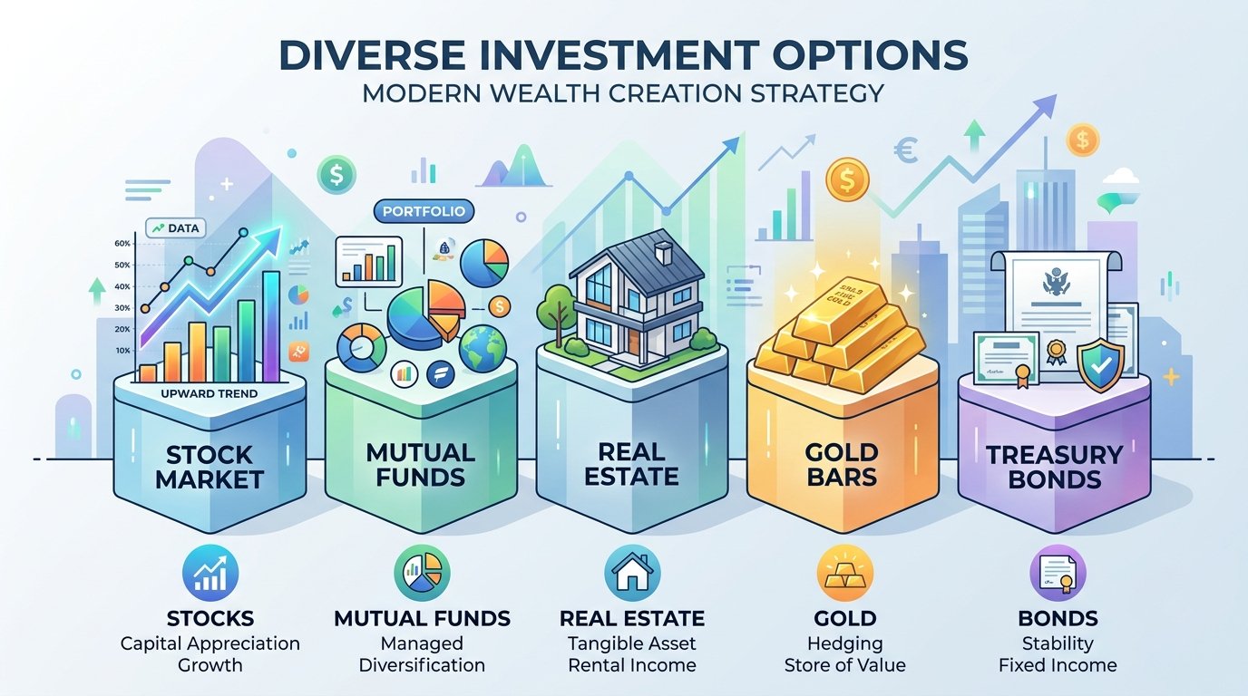 Comparing Different Investment Options for Building Long-Term Wealth